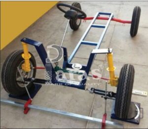 Manual Steering System with Four Wheels