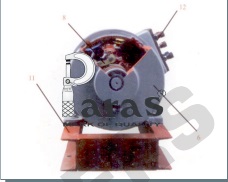 Sectional Back View of 3PH. Alternator