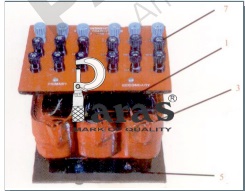 Sectional Front View of 3 PH. Transformer