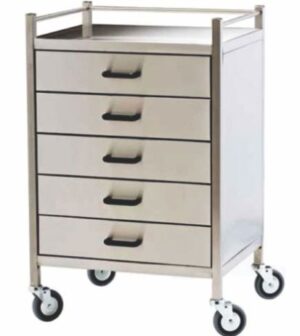 Medicine Trolley With Five Drawer