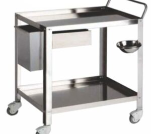 Dressing Trolley with Drawer & Dustbin