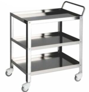 Instrument Trolley 3 Shelves Push Handle